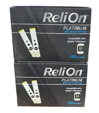 200 ReliOn Platinum Test Strips~Exp~8/27~$33.48~FREE SHIP picture