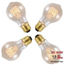 Incandescent Light Bulbs 75 Watt, Warm Edison Light Bulbs, Dimmable A19 4 picture