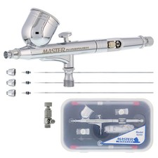 G233 Pro Set Master Gravity Airbrush Kit 3 Fluid Tips, Hobby Auto Paint Nail Art picture