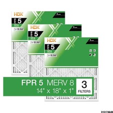 3-Pack Standard Pleated Air Filter 14x18x1, Air Filters Replacement FPR 5 MERV 8 picture