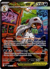 Mega Scrafty ex Holo Special Illustration Rare ME: Ascended Heroes 285/217 NM picture