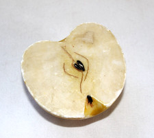 Antique Italian Alabaster Stone Fruit Half Apple Natural Size picture