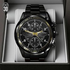 Resident Evil Requiem x Leon Scott Kennedy Black Stainless Steel Watch picture