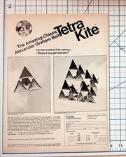 Vintage Alexander Graham Bell Tetra Kite Advertisement Order Form Ephemera picture