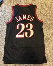 NWT M & Ness Hardwood Classics LeBron James Sixers 76ers Jersey Large picture