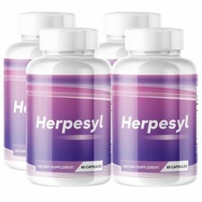 Herpesyl Stop The Spread Heal From The Outside In - 4 Bottles 240 Capsules picture