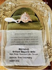 Bomb Party Ring Size 7 On Rosegold Plating With Diamond CZ picture