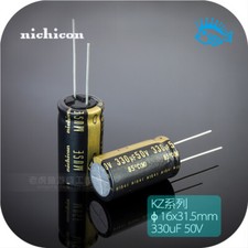 330uF 50V KZ MUSE series Nichicon fever audio electrolytic capacitor 50V 330uF picture