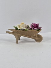 Vintage Chorley English Bone China Wheelbarrow With Roses Gardening Cottage Core picture