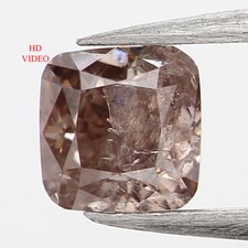 0.22 Ct Natural Loose Diamond, Cushion Shape Diamond, Brown Pink Diamond L5600 picture