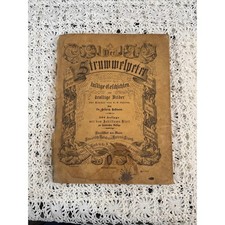 Rare Antique Der Struwwelpeter German Childrens Book, 1900s era, Color pages picture