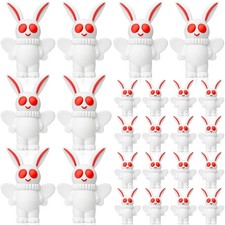 Chunful Mini Mothman Figurines Moth Man Cryptid Statues, White, 25 Pcs | Cryp... picture