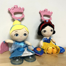 Disney Baby Plush Activity Toys Cinderella Snow White Multi-Sensory Teether picture