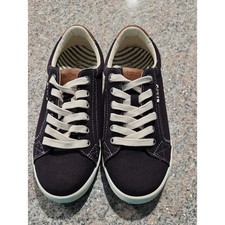 Taos Women's Black Canvas Lace-Up Sneakers Size 8 – Casual Comfort Style picture