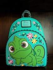 Loungefly Disney Tangled Pascal Floral Mini Backpack NWT  picture