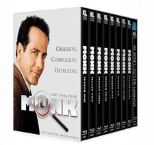 MONK THE COMPLETE SERIES + MOVIE New Blu-ray All 8 Seasons + Reunion Movie picture