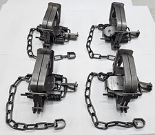 (PK4) Duke # 2 Square Jaw Coil Spring Trap 0492 Coyote Bobcat Fox Lynx Trapping picture
