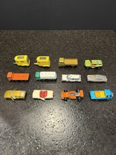 Lot of 12 Vintage Lesney Matchbox Collectible Cars And Trucks.  Nice picture