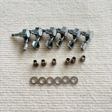 US Chrome 6Pcs Sealed Guitar Tuning Pegs Machine Heads Tuners For Fender Strat picture