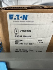 Eaton CVS3200X Circuit Breaker 200A 240V AC 3-Pole On/Off Brown picture