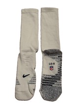 Nike NFL Player Issued White Blank Performance Compression Socks Large Dri FIT picture