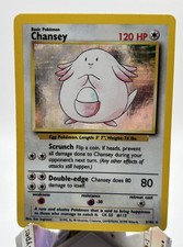 Chansey Unlimited Base Set Holo 3/102 LP picture