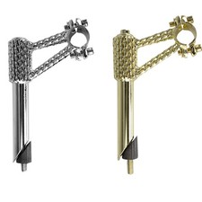 OG LOWRIDER CLASSIC MINI SQUARE TWISTED BICYCLE STEM 22.2MM CHROME OR GOLD picture
