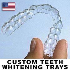 Custom Dental Teeth Whitening Trays~ Upper AND Lower Set~ Made By USA Dental Lab picture