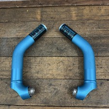 Vintage Answer Hyper Ends Bar Ends Blue Alloy 90s MTB Bike Pair 150g Dings picture