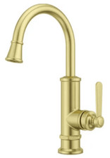 Pfister GT72-TDBG Port Haven 1.8 GPM Single Hole Bar Faucet - Brushed Gold - NEW picture