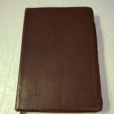 Vintage Oxford Holy Bible KJV Scofield Reference Ed. Brown Genuine Leather 1945 picture