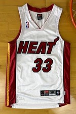 Authentic Alonzo Mourning Vintage Nike Miami Heat NBA Basketball Jersey 36 Small picture