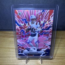 2025 Topps Resurgence Drake Maye Pink Power Surge Auto #/10 New England Patriots picture