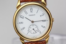 [Near MINT] TISSOT A280 Gold White Dial Small Second Quartz 33mm Men's Watch picture