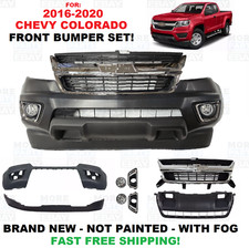 FOR 2015- 2020 CHEVROLET CHEVY COLORADO FRONT BUMPER SET UPPER BUMPER LOWER GRIL picture