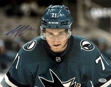 Macklin Celebrini Signed Autographed 11x14 Photo Sharks NHL PSA/DNA Authentic  picture