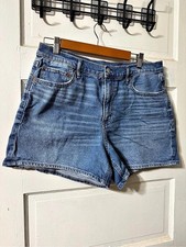 American Eagle AE Relaxed Denim Short Denim Jean Shorts in Blue picture