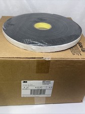 3M 4504 Vinyl Foam Tape, Black, 1” Wide x 18 Yards Per Roll, Case Of 9, New picture