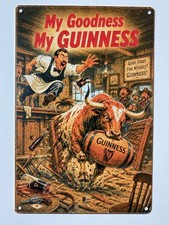 Guinness Beer Metal Sign - My Goodness My Guinness Retro Vintage Western picture