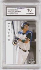 2018 LEAF PREMIER SHOHEI OHTANI ROOKIE BASEBALL CARD #PR-04 LOS ANGELES DODGERS picture