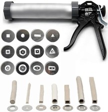 Clay Extruder Tool，Clay Extruder with 12 Different Molds,Handheld Extruder picture