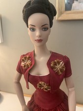 Tonner Tyler Doll BE With OOAK Red Silk Ball Gown and Matching Jacket. Wrist, BE picture