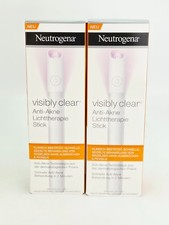 Neutrogena Visibly Clear Light Therapy Stick Spot Treatment Acne Lot of 2 READ picture