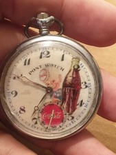 Antique Coca Cola Customers Advertisement Bottle Pocket watch very Rare 1924 picture