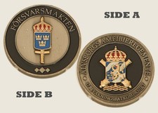 Swedish Armed Forces Älvsborgs Amphibious Regiment Challenge Coin  1#22 picture
