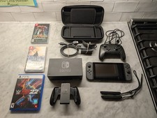 Nintendo Switch V1, JoyCons, Case, Pro Cntrllr, Metroid, Breath of the Wild picture