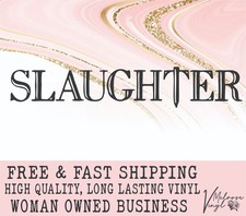 Slaughter Band Logo Vinyl Decal Sticker for Cars/Windows/Cups picture