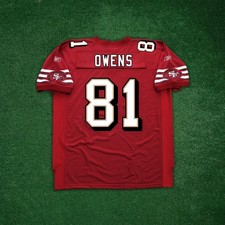 Terrell Owens Reebok San Francisco 49ers NFL Authentic On-Field EQT Red Jersey picture