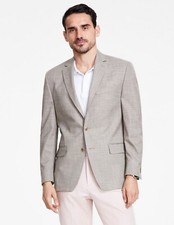 $295 NEW MICHAEL KORS MENS 38R 44L 46L TAN SOFT BLAZER SPORT COAT SUIT JACKET picture