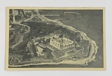 Aerial View of Kronborg Castle Helsingor Denmark Postcard Vintage Unposted picture